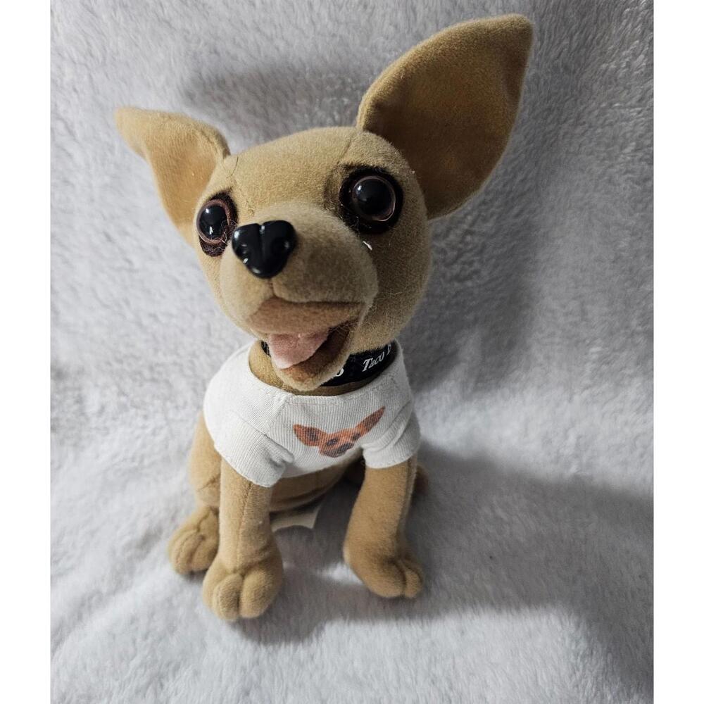 Vintage Yo Quiero Taco Bell Applause Plush Toy Chihuahua Dog No Sound 6'' Shirt